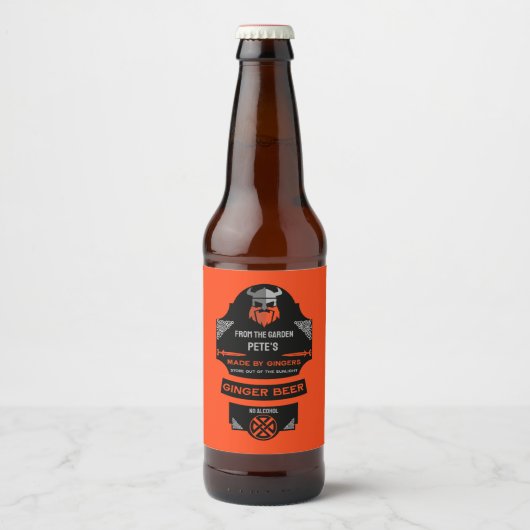 Ginger Beer Maker Bierflaschenetikett (Vorderseite)