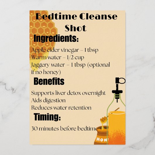 Ginger Beet Lemon Detox Shot Folieneinladung (Vorderseite)