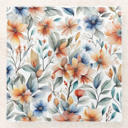 Ginger Blossoms Glasuntersetzer (Vorderseite)