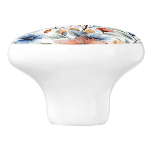 Ginger Blossoms Keramikknauf (Seitenansicht)