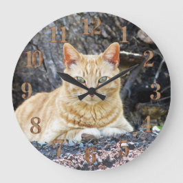 Ginger Boy Große Wanduhr