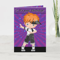 Ginger Boys Hip Hop Word Suche glücklich Geburtsta