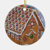 Ginger Bread House Keramik Ornament (Vorne)