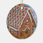 Ginger Bread House Keramik Ornament (Links)