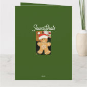 Ginger Bread Man Karte (Rückseite)