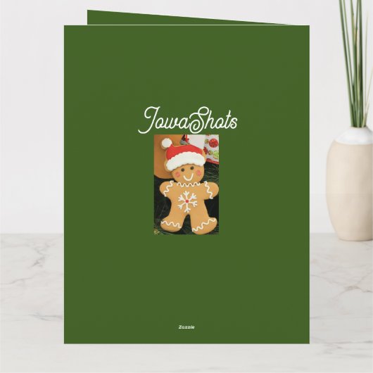 Ginger Bread Man Karte (Rückseite)