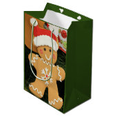 Ginger Bread Man Mittlere Geschenktüte (Vorderseite Schrägansicht)