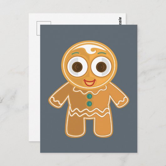 Ginger Bread Man Postkarte (Vorne/Hinten)