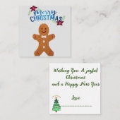 Ginger Bread Mann: Mitteilungskarte (Vorne/Hinten)