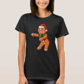 Ginger Bread with Christmashat Floss Dance on Chri T-Shirt (Vorderseite)