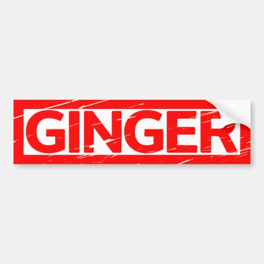Ginger Briefmarke Autoaufkleber (Vorne)