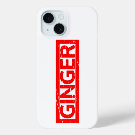 Ginger Briefmarke Case-Mate iPhone Hülle (Rückseite)