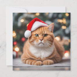 Ginger British Shorthair Christmas
