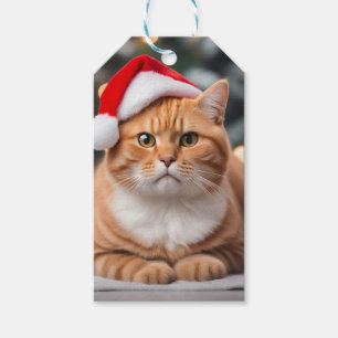 Ginger British Shorthair Christmas Geschenkanhänger