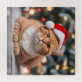 Ginger British Shorthair Christmas Puzzle (Horizontal)