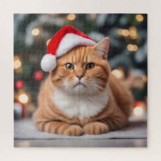 Ginger British Shorthair Christmas Puzzle (Vertikal)