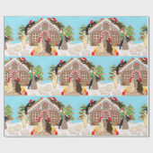 Ginger Broad House Labradors Painting Geschenkpapier (Flach)