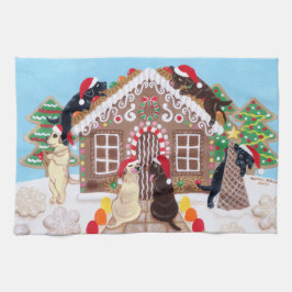 Ginger Broad House Labradors Painting Geschirrtuch