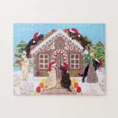 Ginger Broad House Labradors Painting Puzzle (Horizontal)