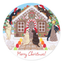 Ginger Broad House Labradors Painting