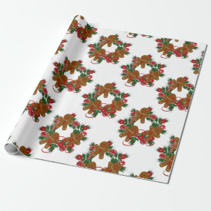 Ginger Brot Man Wrapping Paper Geschenkpapier