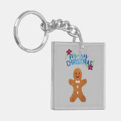 Ginger Brot Mann Keyring Schlüsselanhänger (Vorderseite links)