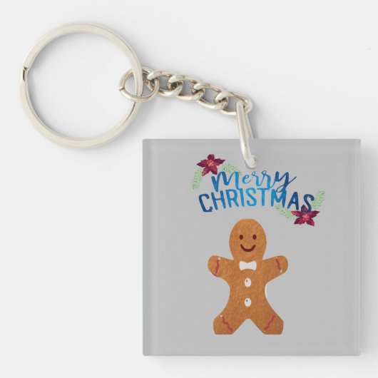 Ginger Brot Mann Keyring Schlüsselanhänger (Vorderseite)