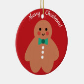 Ginger Brot Vater & Mama | Niedlicher Spaß Custom Keramik Ornament (Rechts)