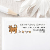 Ginger Cat and Chicks Rücksendeadresse (Insitu)