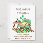 Ginger Cat Änderung der Adresse Bewegung Ankündigu (Vorderseite)