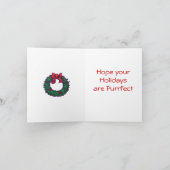 Ginger Cat Christmas Feiertagskarte (Innenseite)