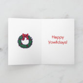 Ginger Cat Christmas Feiertagskarte (Innenseite)