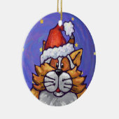 Ginger Cat Christmas Keramik Ornament (Rechts)