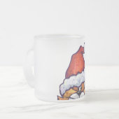 Ginger Cat Christmas Mattglastasse (Vorderseite Links)