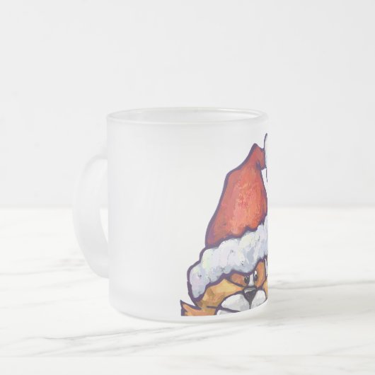 Ginger Cat Christmas Mattglastasse (Vorderseite Links)