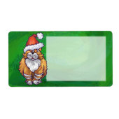 Ginger Cat Christmas on Green (Vorne)