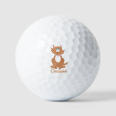 Ginger Cat Design Golfball (Vorderseite)
