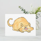 Ginger Cat Einladungen (Stehend Vorderseite)