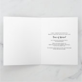 Ginger Cat Foto Rote Kerze | Personalisiere Karte (Innenseite)