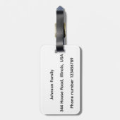 Ginger Cat Gepäckanhänger (Rückseite vertikal)