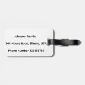 Ginger Cat Gepäckanhänger (Rückseite horizontal)