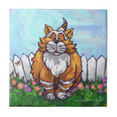 Ginger Cat Geschenke & Accessoires Fliese (Vorderseite)