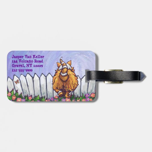 Ginger Cat Geschenke & Accessoires Gepäckanhänger (Rückseite horizontal)