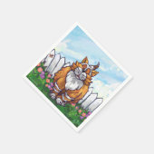 Ginger Cat Geschenke & Accessoires Serviette (Ecke)