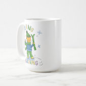 Ginger Cat Going Skiing Winter Mug Kaffeetasse (Vorderseite Links)