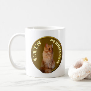 Ginger Cat Gold Coin, Kaffee Tasse