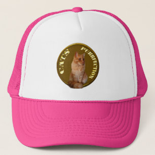 Ginger Cat Gold Coin, Ladys Truckers Hat Truckerkappe
