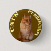 Ginger Cat Gold Coin, Round Abzeichen Button (Vorderseite)