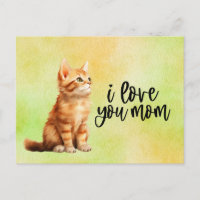 Ginger Cat I Liebe Sie Mama