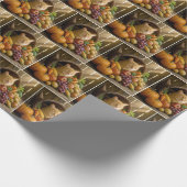 Ginger Cat In a Thanksgiving Cornucopia Geschenkpapier (Ecke)